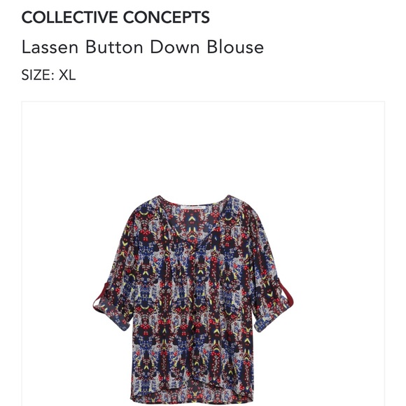 XL Creative Concepts print blouse. - Picture 5 of 5